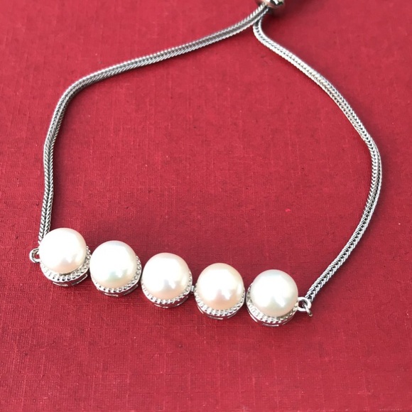 REAL Freshwater pearls adjustable bracelet - Picture 5 of 9